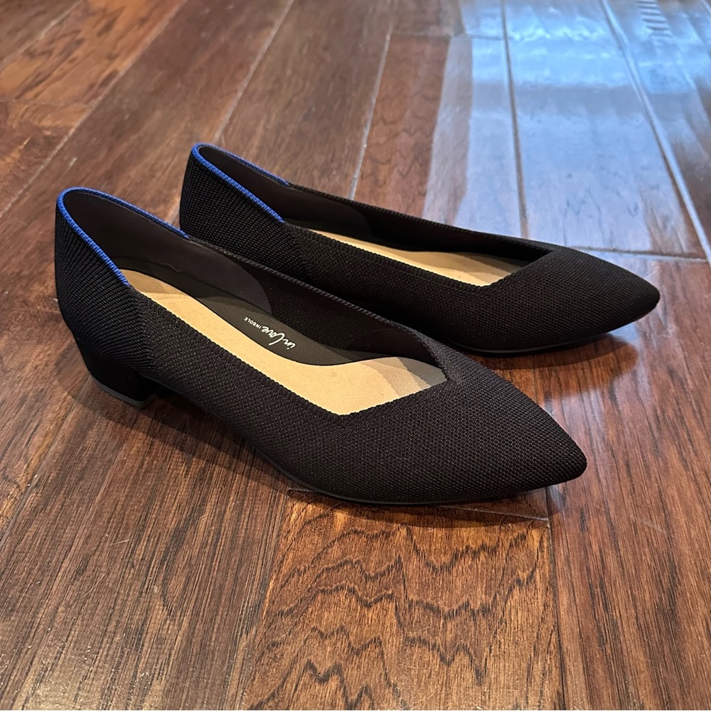 Rothy's Black Women's Short Chunky Heel